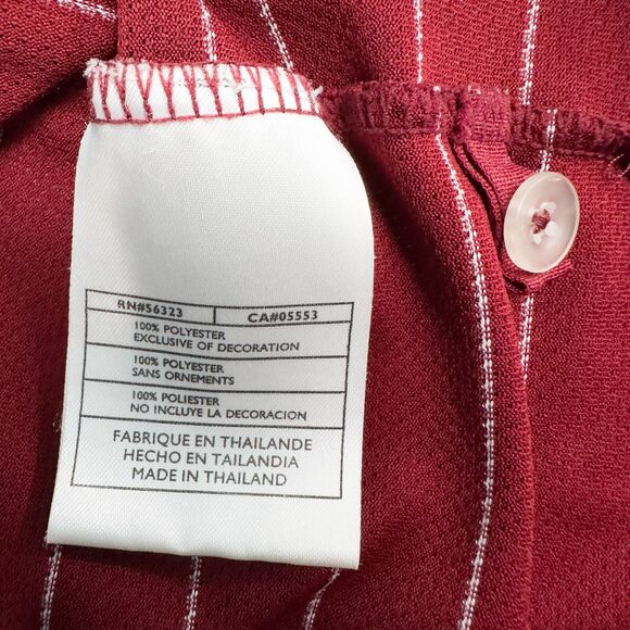 Nike Golf Ventilated Striped Active Polo Shirt Mens Large Red White 231584-642 - Picture 16 of 16